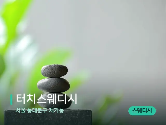 서울 동대문구 제기동 터치스웨디시 — 웰니스 스파 공간